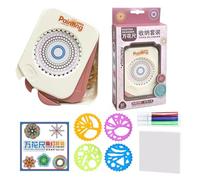 Plantillas Curvas En - Regla De Pintura Segura, Herramienta De Diseño Geométrico, Gadget Educativo De Arte Creativo, Planificador De Dibujo Diversión | Para Niños Niñas Anni