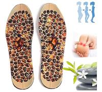 Plantillas de Acupresión Magnética Adelgazante para Terapia Reflexología Plantar, Transpirable y Lavable, para Hombres y Mujeres, en Beige o Gris, Talla Única (S (35-40) 2 Pairs)