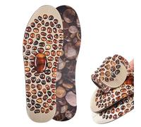 Plantillas de acupresión para hombres y mujeres, plantillas de masaje de adoquines, terapia de pies, reflexología, masaje, plantilla cómoda con soporte de arco, almohadillas para zapatos cortables