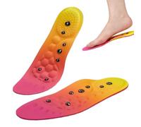 Plantillas de acupresión, plantillas magnéticas de acupresión de TPE, gel recortable, absorción de impactos para fascitis plantar, plantillas de acupresión para reflexología, plantillas para hombre y