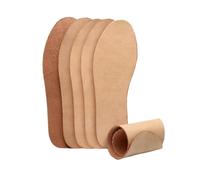 Plantillas De Algodón 3 Pares De Plantillas Piel Vaca Primera Capa Que Absorben El Sudor, Transpirables For Hombres Y Mujeres, Se Pueden Recortar Cuero Tamaño(3 pair for men,42)