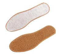 Plantillas De Algodón 5 Pares De Plantillas Algodón Felpa Invierno Gruesas Cálidas Y Absorbentes Sudor Anticongelantes For Hombres Mujeres(Borwn-B,EU43-265mm)