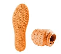 Plantillas De Algodón Plantillas ortopédicas absorbentes de golpes for pies, almohadillas suaves for zapatos antideslizantes, for aliviar la fascitis Plantar, 3 pares(Orange,EU41-42)