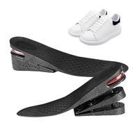 Plantillas de altura, aumento de altura - Insertos acolchados ajustables de 3 capas | Elevadores de talón invisibles para zapatos de altura para hombres y mujeres, 2,56 pulgadas