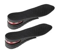 plantillas de altura Plantillas de aumento de altura ajustable de cuatro capas Unisex PU Altura de elevación del talón Plantillas más altas Zapatos de aumento de altura (2Capas)
