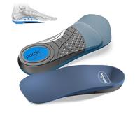 Plantillas de apoyo para artritis para hombres, insertos de soporte de arco Welnove para dolor de talón, fascitis plantar, plantillas de cojín de talón 3/4 para tendinitis de Aquiles, espolón de talón