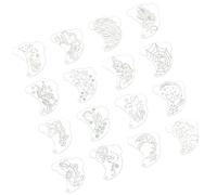Plantillas de arte facial con superficies lisas, plantilla de dibujo para una fácil limpieza y aplicaciones cosméticas profesionales, herramienta artística para plantillas faciales