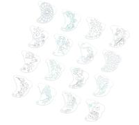 Plantillas de arte facial con superficies lisas, plantilla de dibujo para una fácil limpieza y aplicaciones cosméticas profesionales, herramienta artística para plantillas faciales
