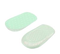 Plantillas de aumento, 1 par Gel de silicona Plantillas adhesivas Aumento de altura Pie Ortopédicos Arco Soporte Zapatos Taloneras(1.5cm verde)
