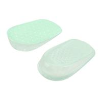 Plantillas de aumento, 1 par Gel de silicona Plantillas adhesivas Aumento de altura Pie Ortopédicos Soporte Zapatos Taloneras(2.5cm verde)