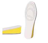 Plantillas de aumento de altura para hombres y mujeres, plantillas interiores invisibles elevadas, almohadillas de absorción de golpes, combate el olor de los pies, cojín del talón inserto de