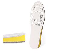 Plantillas de aumento de altura para hombres y mujeres, plantillas interiores invisibles elevadas, almohadillas de absorción de impactos, combatir el olor de los pies, cojín de talón, inserto de