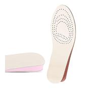 Plantillas de aumento de altura para hombres y mujeres, plantillas invisibles elevadas internas de absorción de golpes, almohadillas para combatir el olor de los pies, cojín de talón, inserto de elevación de altura más alta (rosa 2 cm, 9.3 pulgadas)