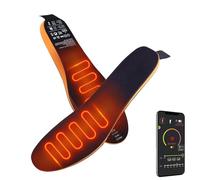 Plantillas de calefacción, calentadores de pies con control de aplicación para hombres con 3 ajustes de temperatura, plantillas térmicas recargables por USB, plantilla eléctrica, almohadilla térmica
