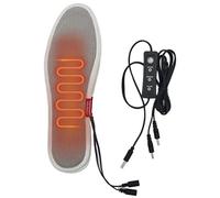 Plantillas de calefacción eléctrica, 1 par enchufe en invierno otoño otoño interior plantillas lavables lavables calentadores de pies fríos para acampar, senderismo