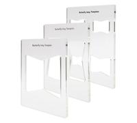 Plantillas de carpintería | Herramienta de medición de acrílica de 15,3 x 15,3 cm | Accesorios de enrutador de carpintería, para almacenamiento, renovación del hogar, arte, oficinas en casa