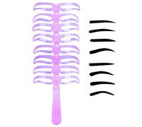 Plantillas De Cejas - Kit De Forma De Cejas 8 Modelos,Plantillas Portátiles Para Mujer Viaje Diario Noche Fecha