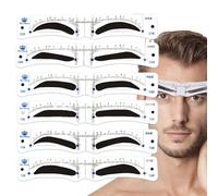 Plantillas De Cejas - Kit De Forma De Cejas Reutilizable | Patrón De Cejas De Silicona 12 Estilos Con Banda, Conjunto De Plantillas De Cejas Para Hombre,Aseo, Maqui