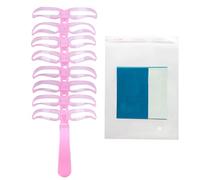 Plantillas de cejas para forma - Set de formas reutilizables para cejas, 8 modelos, herramienta portátil lavable para forma de cejas, precisa de viaje, tarde