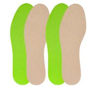 Plantillas de confort Tana Relatex Plus, 2 pares - Espuma de látex semi-memory, Capa textil de poliéster con 51% reciclado, Partículas vegetales, Lavables a mano - 44/45 EUR