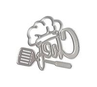 Plantillas de corte de metal con diseño de sombrero de cocinero, plantillas troqueladas de acero al carbono para hacer tarjetas, álbumes de fotos, decoración de moldes de cocina