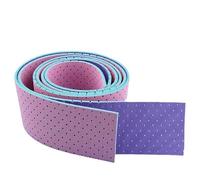 Plantillas de corte personalizado para adultos: universales, transpirables, absorben los golpes, de malla, perforadas, rectangulares, material suave para zapatos (150 cm x 9 cm), Púrpura