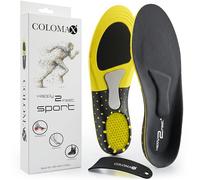 Plantillas de deporte ideales para cada día y para practicar deporte, de Happy2feet; acolchado óptimo; agarre máximo; para mujeres y hombres multicolor Negro 47 - 50 EU / XL