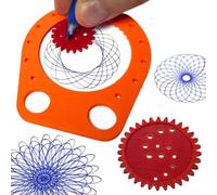 Plantillas De Dibujo,Set De Plantillas Geometricas Para Arte - Regla Multifuncional Creativa Para Diseño Pintura Manualidades Adultos Y Niños