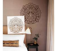 Plantillas de diseño de máscara simbólica de Dios de la lluvia mexicana de 50 cm, patrones a gran escala, versátiles, tamaño XL, pintura dimensional, obra de arte, dimensiones gigantes para techo S658