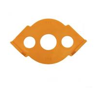 Plantillas de enrutador de plantilla de radio para carpintería con variaciones de radio R5 a R40 y ABS procesado CNC para enrutamiento preciso (R35-R40)