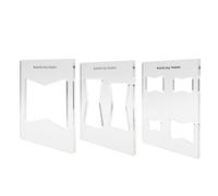 Plantillas de enrutador para carpintería, herramienta de medición de acrílica de 6 x 6 pulgadas, plantillas de tabla de cortar, para renovación del hogar, arte, hogar, interior, exterior