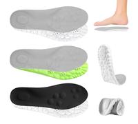 Plantillas de Espuma de Memoria 3 pares plantillas ortopédicas soporte Plantillas Memory Foam plantillas metatarsalgia para pies planos, dolor de pie, fascitis plantar EU 37-38