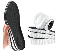 Plantillas de espuma viscoelástica con aumento de altura para hombres y mujeres, insertos de zapatos con elevación de talón más altos con comodidad acolchada transpirable para zapatos deportivos