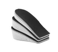 Plantillas de espuma viscoelástica para hombres y mujeres, para aumentar la altura, medias plantillas para zapatos, plantillas de 2 a 4 cm de altura (4 cm)