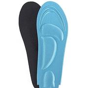 Plantillas de espuma viscoelástica, plantillas de soporte de arco alto para hombres/mujeres, plantillas deportivas transpirables almohadillas de absorción de impactos (azul cielo, 22.5-25 cm)