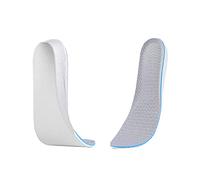 Plantillas de espuma viscoelástica que absorben los golpes, plantillas interiores invisibles elevadas para aumentar la altura, inserciones de elevación de talón más altas (gris 2,5 cm, 9,1 pulgadas)