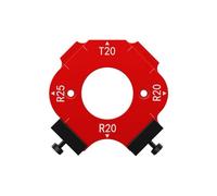 Plantillas de esquina de aluminio para corte de arcos grandes, plantillas auxiliares de corte R20/R30/R35