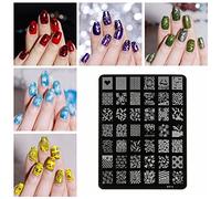 Plantillas de estampación para uñas, diseño de uñas