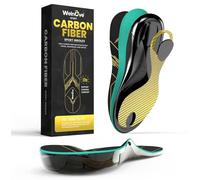 Plantillas de fibra de carbono con soporte para el arco - Suela de rendimiento amortiguadora para deportes activos - Retorno de energía y protección contra lesiones, no para zapatos con tacos y