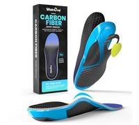 Plantillas de fibra de carbono con soporte para el arco - Welnove Plantillas de alto rendimiento amortiguadoras para deportes activos - Retorno de energía y protección contra lesiones-XS 35-36