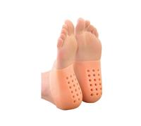Plantillas de gel for aumentar la altura de los zapatos de hombres y mujeres, calcetines de silicona invisibles, plantillas elevadoras for usar en el talón(Skin,Height 2cm)