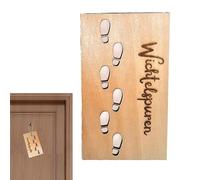 Plantillas de huellas de madera para pisos, plantilla de de Navidad para decoración de interiores, plantilla para decoración navideña de ventana de piso, acento de habitación de temporada reutil