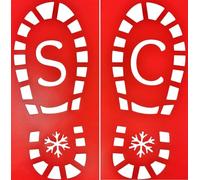 Plantillas de huellas de Papá Noel - Plantilla de botas de Papá Noel - Pies