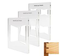 Plantillas de incrustaciones de enrutador, herramienta de de 15,3 x 15,3 cm, plantillas de tabla de cortar, para almacenamiento, renovación del hogar, arte, oficinas en casa, exteriores e