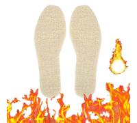 Plantillas de lana para zapatos de invierno, plantilla de lana de cordero, suelas interiores de piel cálida, suelas interiores gruesas de invierno suaves y cálidas, suelas interiores de piel cálida
