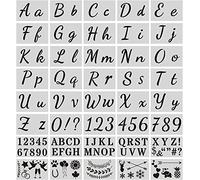 Plantillas de Letras para Pintar Plantilla Letras Grandes 40pcs Reutilizables Números y Letras Pintura Stencil para DIY Manualidades Invitaciones Álbum Scrapbooking