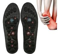 Plantillas de masaje magnético, acupresión de terapia magnética, almohadillas para pies transpirables y saludables, alivio del dolor, mejorar la circulación sanguínea de hombre mujer,L(44-47),1 PAIR