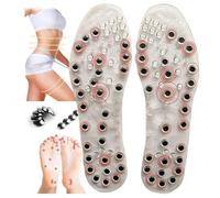 Plantillas de Masaje Magnético Acupresion para Terapia Reflexología Plantar para Adelgazar,Almohadillas para Pies Alivio del Dolor, Mejorar la Circulación Sanguínea de Hombre Mujer Unis(Size:EU:41-42)