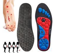 Plantillas de Masaje Magnetico, Plantillas Adelgazantes Magneticas, Plantillas alivio dolor de pies, Plantilla soporte de arco,Lavable y Cortable,Mejorar La Circulación Sanguínea,Rojo,M(41-43) 2 Pairs