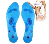 Plantillas de Masaje Magnético Plantillas de Acupresión Magnética Adelgazante para Plantillas Ortopédicas Adelgazante para Terapia Alivia la Fatiga y Alivia la Fascitis Plantar (Blue, M(40-44))